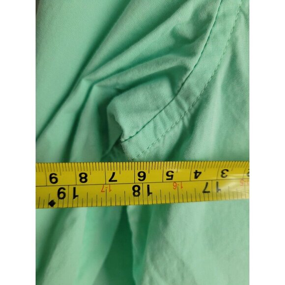 Love Moschino Mint Green Cotton Shirt Spellout Big Logo Size S - Picture 6 of 7